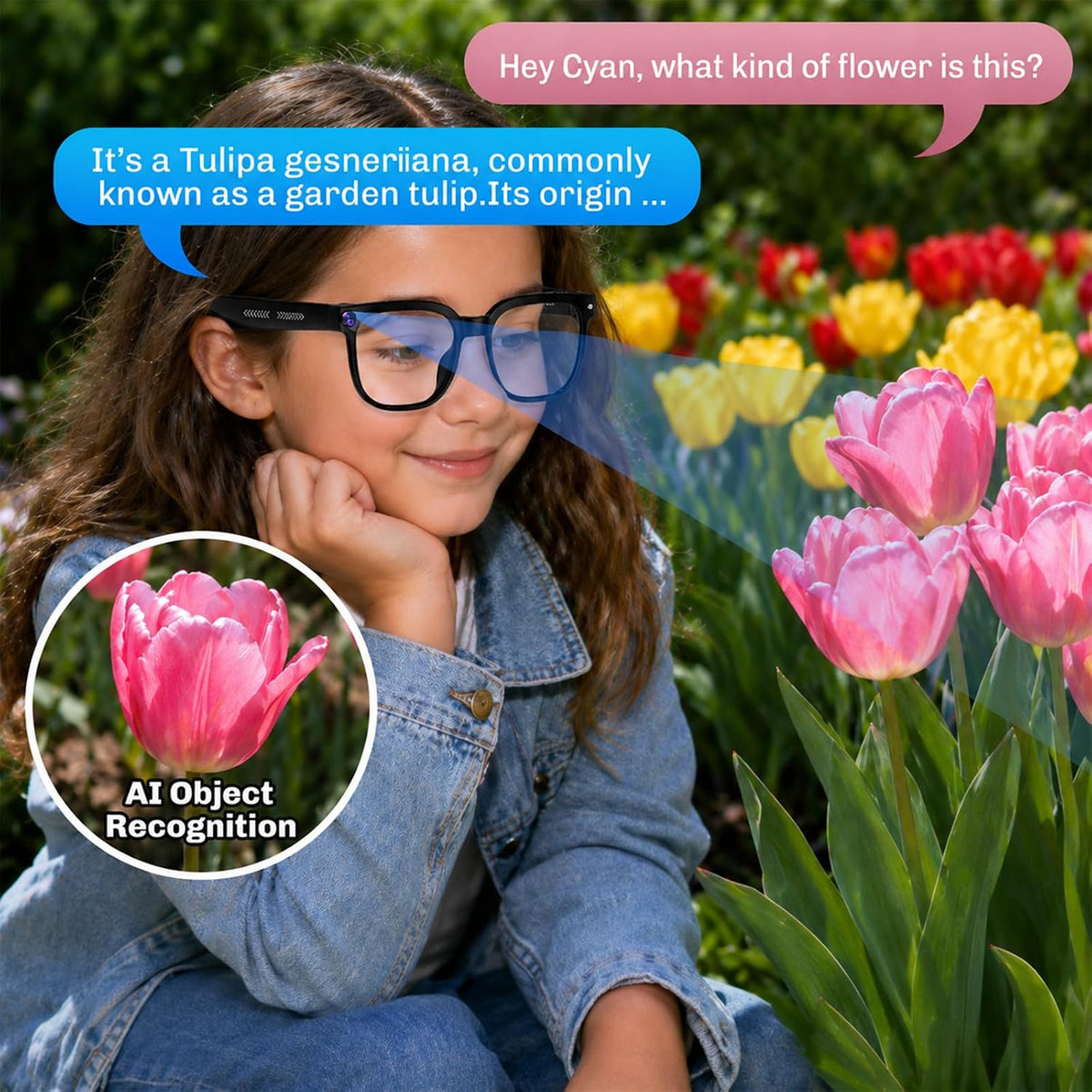 AI Smart Glasses with Camera, 4K Video, Real-Time Translation, AI Assistant